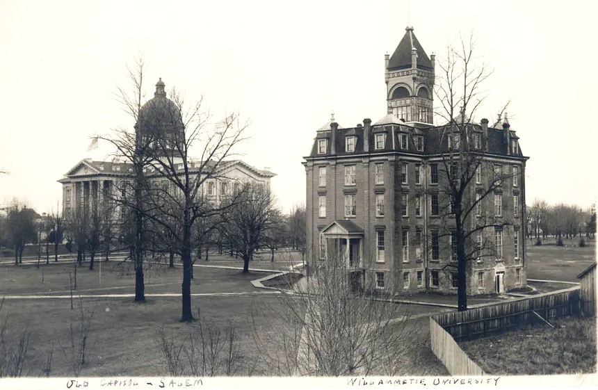 Old State Capitol and Willamette University in Salem