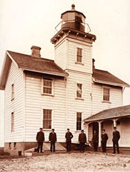 Yaquina Bay Lighthouse. Built in 1871 by Sam Simpson