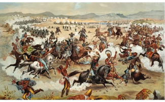 Cayuse Indian War (1847–1855) on the Columbia Plateau near Walla Walla WA