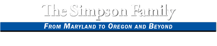 The Simpson Family From Maryland to Oregon and Beyond 
